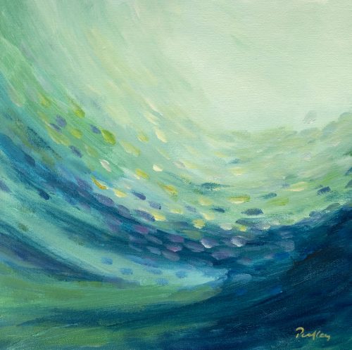 Oceans VII - Robyn Pedley Acrylic on canvas 30x30 Ready to frame. Bobbie P Gallery